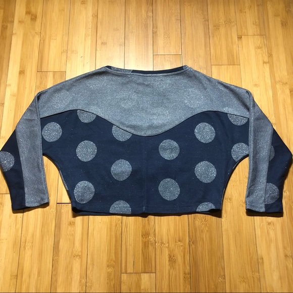 NWT Anthropologie Postmark Polka Dot Crop Top Size XS - Picture 5 of 16